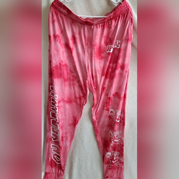 Mens Red Tie Dye Kool Aid Sweatpants - Picture 10 of 14
